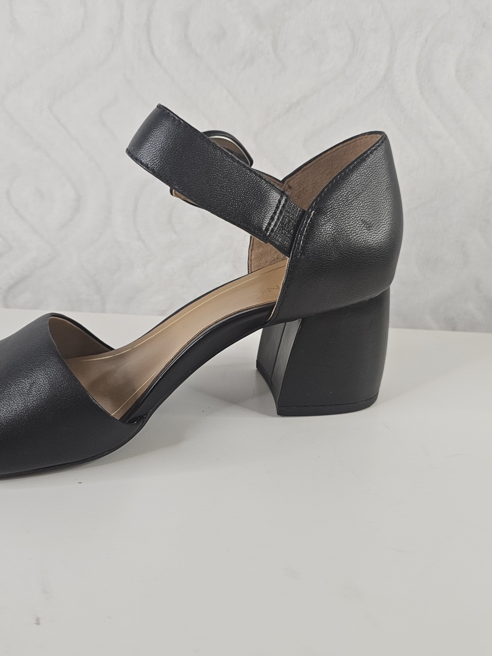 Vionic Black Block Heel Sandals with Ankle Buckle - Picture 6 of 11